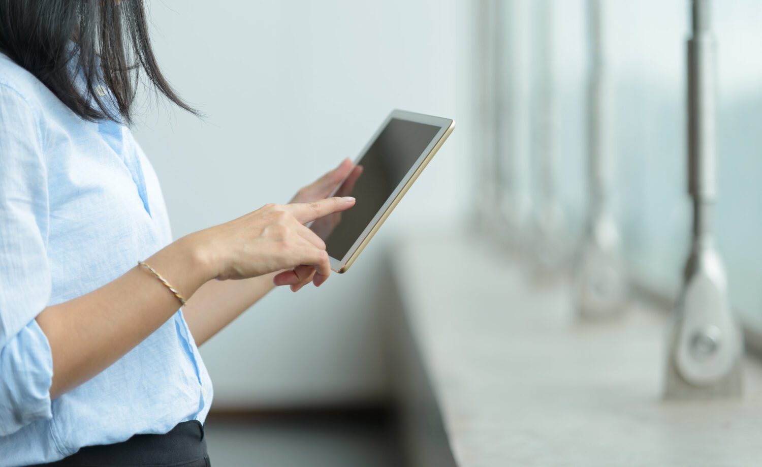 Businesswoman Using A Digital Tablet
